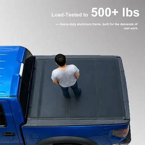 Low Profile Hard Quad-Fold Tonneau Cover for Nissan Titan